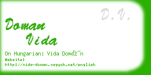 doman vida business card